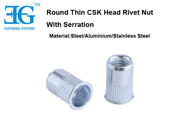 Round Thin CSK Head with Serration